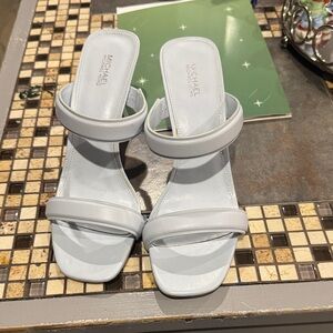 Michael Kors Sky Blue Heeled Sandals